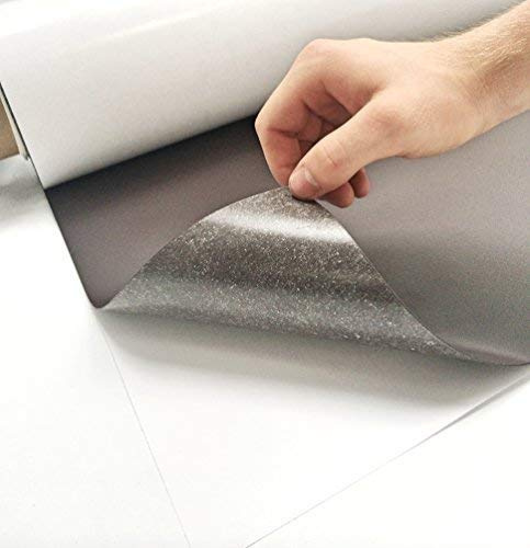 Eisenfolie - Ferrofolie 0,6mm - Stark 620mm x 1000mm x 0,6mm selbstklebend - Haftgrund für Magnete - Magnetfolie