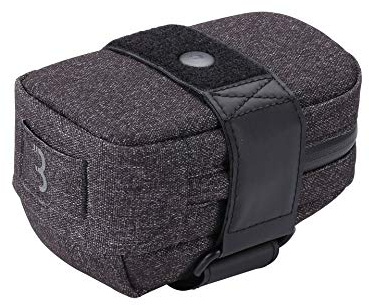 BBB Cycling Fahrradtasche Compacked| Satteltasche Wasserdicht| Extra breiter Riemen praktisch zum Installieren|130 x 85 x 80 mm