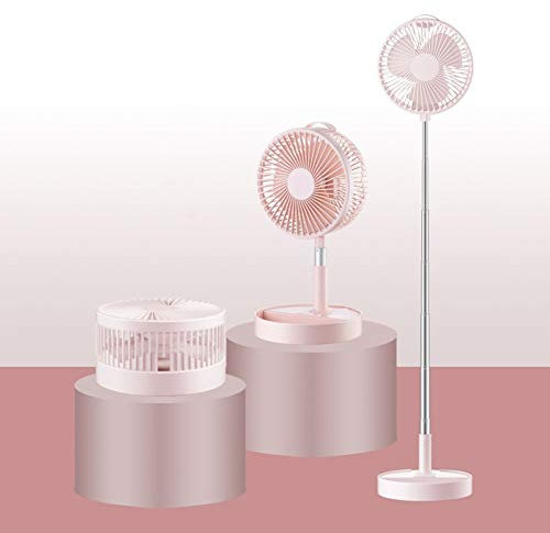 fcya Ventilatore,Ventilatore a Piantana, Altezza Piattoregolabile, 4 modalità di Funzionamento, Adatto per Interni, Camera da Letto, Soggiorno, Cucina, Ufficiopink