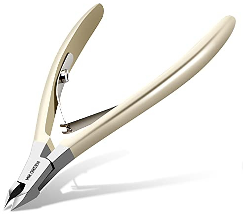 MR.GREEN Nagelhautschere aus Edelstahl Scharfe Hautscheren Maniküre und Pediküre Werkzeuge, Nagelhauttrimmer für Frauen oder Männer (Nickel Pearl)