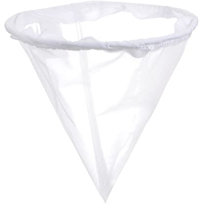 sourcing map 150 Mesh Paint Filter Bag 7.9 Dia Cone Shape Nylon Strainer for Filtering Paint, Gasoline, Fuel, Home Brewing