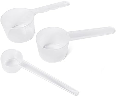 3 Measuring Spoons, Measuring Spoon 50ml, 40ml, Measuring Spoon 5g, Plastic Measuring Spoon, Small Measuring Spoon, Transparent Scale Spoon, Quantitative Auxiliary Tool for Kitchen