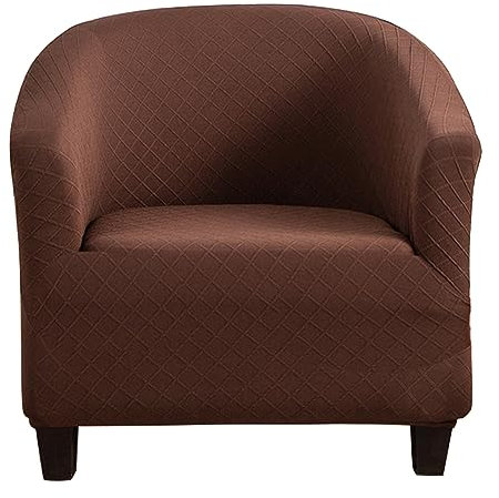 Meigeh Sesselbezug Stretch Cocktailsessel Schonbezug für Clubsessel Sesselhusse Tullsta Sesselüberwurf Cocktailsessel Sesselschoner Schonbezüge Stretch Braun