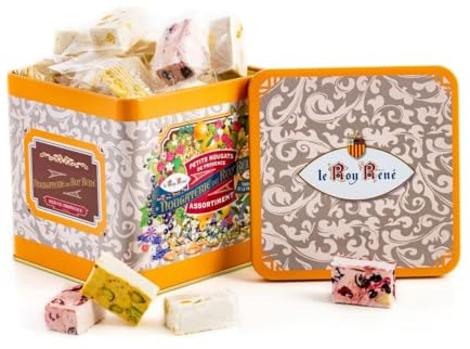 LE ROY RENÉ Epicerie Fine - Nougaterie du Roy René. Nougat (...) (Petits nougats - Boite métal tradition 230g.)