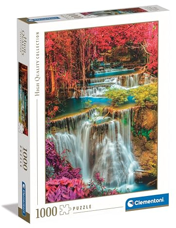 Clementoni Collection - Puzzle 1000 Pezzi per Adulti e Ragazzi, Colorful Thai Falls, Idea Regalo, Made in Italy, 70x50 cm, 39821