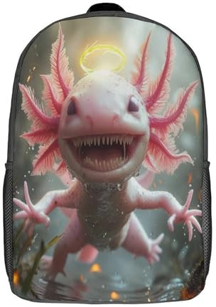 WENNUAN Monster mit großen Augen Kinderrucksack,große Kapazität,Schultasche,Kindertasche,Teenager Fantasiewesen Rucksack 17inch