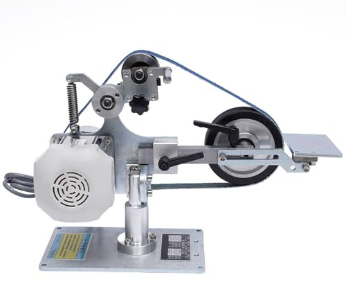 Bandschleifer Elektrischer Bandschleifmaschine Tellerschleifer Polierer Bürstenloser Motor Bausatz Messerschleifer Band 0.55KW Vertikale und Horizontale Doppelzweck DC Bürstenloser Motor