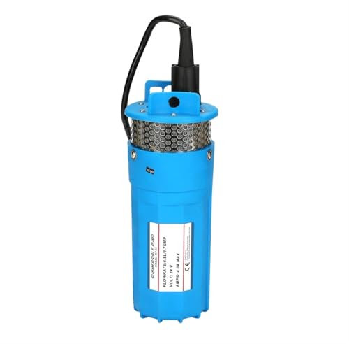 1pcs 12V 24V 220V 6L/min Lift=70m Deep Well Submersible Pump for Solar Energy Panels Small Mini Electric Water Transfer Pumps(12V,Blue)
