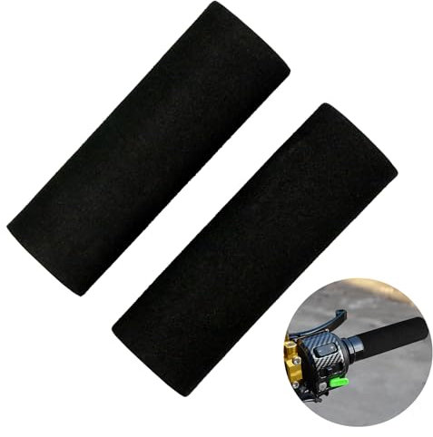 Asas de Espuma de Moto Antideslizantes y Antivibración, Empuñaduras De Espuma para Manillar De Motocicleta, Cubre Puños Moto,Cómodo y Práctico,Diámetro Interior 2,6-3,68 cm