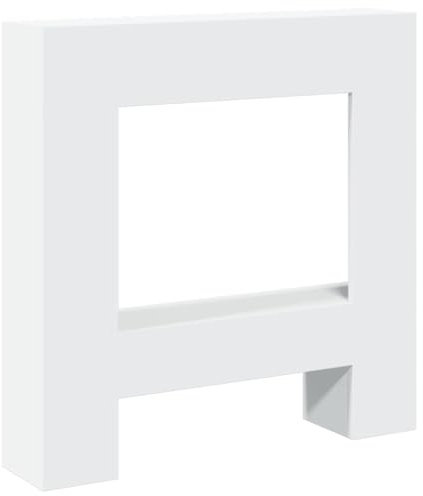 vidaXL Kaminumrandung Weiß 81x18x82 cm Holzwerkstoff