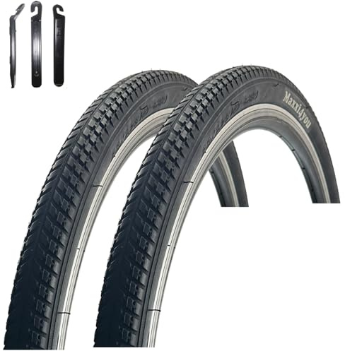 2 x maxxi4you HY 136 Fahrradreifen Schwarz 47-622 (28 x 1,75) inkl. maxxi4you Reifenheber