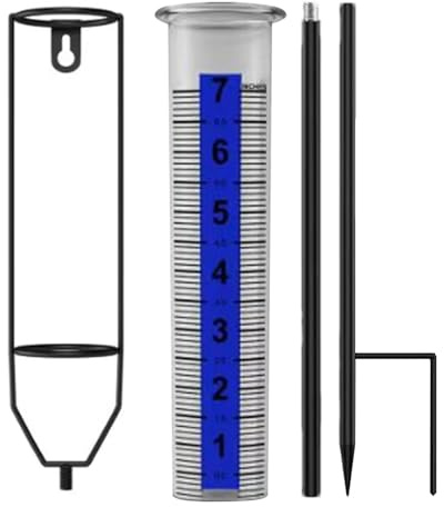 Pluviometro Da Esterno Preciso Con Regolabile, Misuratore Acqua Pioggia Per Giardino Terrazzo Fattoria, 220g In PVC Durevole