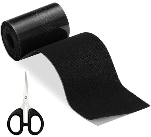 Flicken Selbstklebend Stoff, 10x200cm Textilklebeband Wasserdicht, Reißfest Schwarz Gewebeklebeband, Gewebe-Reparaturband für Sofa, Autositze, Zelt, Markise, Segeltuch, Daunenjacke, Löcher in Stoff