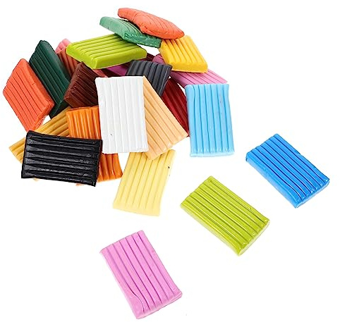 ibasenice 1 Schachtel Farben Modelliermasse Bunte Lufttrocknende DIY Tonknete für Jugendliche Kreatives Basteln und Formen mit Ungiftiger Langlebiger Knetmasse für Vielfältige Clay Crafts