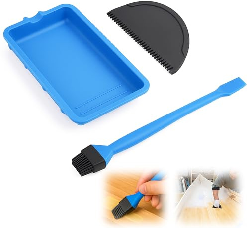 3-tlg Silikon Kleber Pinsel Kit: Silikon Applikator Wiederverwendbar für Holzleim Auftrag DIY Schreinerei Reparatur Werkstatt für Heimwerker und Handwerker