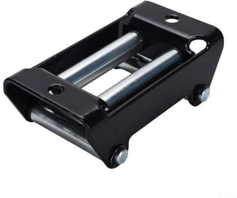 Winch Roller Fairlead for ATV UTV 4-Way Cable Guide with 2000LB Bolt Pattern, Heavy Duty Steel Construction with Galvanized Rollers for Off-(2000LB)