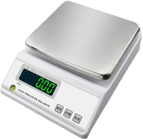 digitale Bilancia digitale ad alta precisione da 0,001 g - Capacità 3 kg for gioielli/laboratorio, bilancia elettronica con funzione di conteggio(600g/0.01g disc)
