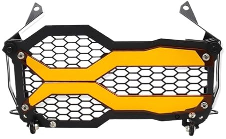 Motorbike Lamp Protector Grill for GS 1250 for Adventure for R1250GS for ADV for GSA1250 2019 2020 2021 2022 2023 Moto Headlight Guard Grille Cover(Orange)