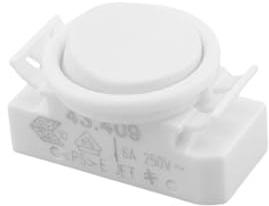 Interruptor basculante BJB 43.409 1 pieza Interruptor de palanca redonda ON/OFF Iluminación empotrada PVC Interruptor empotrado para lámparas Interruptor de repuesto Pieza de repuesto pequeña Blanco