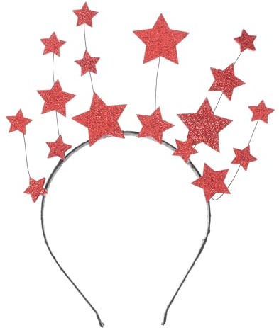 Healeved Sternen Haarreif aus Vliesstoff und Kunststoff für Geburtstagsfeiern Kreatives Party Haaraccessoire als Foto Requisite und Kostümzubehör für Frauen