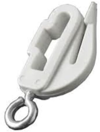 Harrison Drape Gardinenschiene Stopper, Weiß, 2 Stück