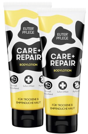 EUTERPFLEGE Körperlotion, für trockene Haut, 2x 200 ml, parfümfrei