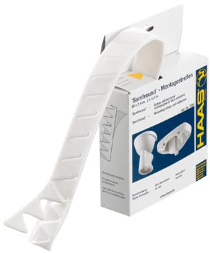 BDLLMDES Schallschutzband Zick-Zack-Montagestreifen, Weiß, 2 x 4,5 m