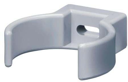 INEFA Morsetto per tubi, clip per tubi, PVC-U 75mm, grigio collari per tubi, accessori per grondaie, montaggio facile, Made in Germany