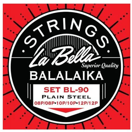 La Bella Balalaika - Juego de 3 cuerdas para balalaika (acero inoxidable)