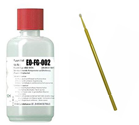 No-Clean Flussmittel-GEL EO-FG-002, 100 ml incl. Application-Stick, Hochleistungsflussmittel für die Elektronikfertigung, speziell für Reworkarbeiten, Handlöten, Tauchlötverfahren, Litzenverzinnung