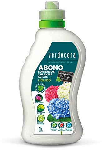 Abono liquido Hortensias y Plantas Acidas 1L Verdecora (Portes INCLUIDOS)