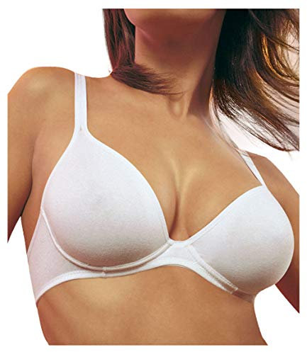 GIOS - Reggiseno Balcon. Essenza Coppa B, Bianco, 6