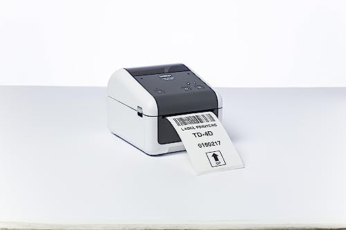 Brother TD-4410D Etikettendrucker, mit 203dpi und 200 mm/Sek. Druckgeschwindigkeit. 104 mm Druckbreite, USB- und Serielle Schnittstelle