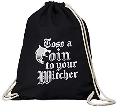 clothinx Toss A Coin To Your Witcher O‘ Valley Of Plenty | Barde Rittersporn Und Hexer Fan Design Für Gamer Und Bücher Fans | Passend Zur Lieblings-Serie Gym-Bag Baumwoll-Beutel Schwarz