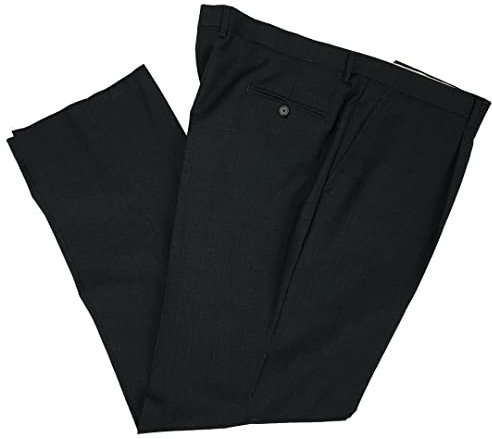 N+1 - Klassische Herren-Hose aus frischer Wolle mit Pens Pferd mit hohem Bein, elegant, gerade Tasche, leicht, Sommer, Grau 54