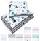 Bellochi Set Biancheria Lettino Neonato e Cuscino – Biancheria Letto Bambini Reversibile e Completamente Lavabile – 100% Cotone – Tresor