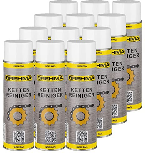 BREHMA 12x Kettenreiniger 500ml Auto KFZ Spray Kettenpflege