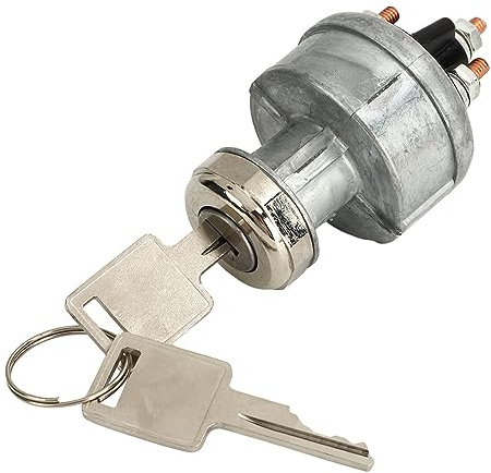 Interruttore di Accensione Motore, Blocco Interruttore di Accensione con 2 Chiavi, Interruttore di Avviamento Accensione, Adatto per Caricatori Skid Steer Bobcat 440 443