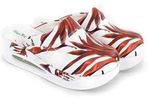 Terlik Sabo Air ST276 MAX Zuecos de Cuero Mules Zapatillas Zapatos Sabot, Mujer, Hoja, EU 40