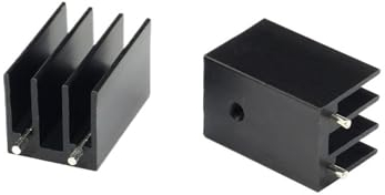 FANNIXI Aluminium-Heizkörper 10 Stück 16 x 16 x 25 mm Kühlkörper TO-220 Kühler Kühler Kühlrippe Aluminium-Kühlkörper TO220 16 x 16 x 25 mm to 220 16 x 16 x 25 mm