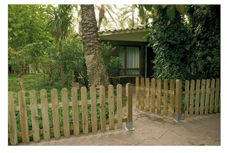 Puerta Valla Clasica Madera Rayada 80 X 100 Cm Catral