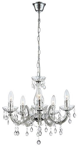 LED Kronleuchter Decken- Hänge- Pendel- Lampe Design Leuchte Luster Lüster Beleuchtung Kristall-Dekor Wohn- Ess- Zimmer