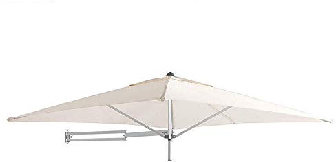 Ombrellone da terrazza, montaggio a parete, quadrato, per esterni, giardino, balcone, protezione pieghevole, 210 cm, A, A