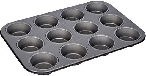 Molde de magdalenas para horno 12 cavidades antiadherente, Bandeja para hornear muffins, Fuente para hornear cupcakes, 38,5x26,5x3cm,Dr Oetker, 1ud.