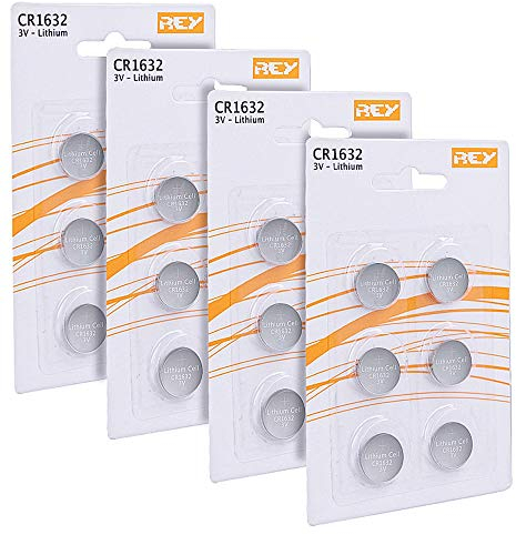 Pack 24 Batterias CR1632 3V, Batteria a Bottone al Litio
