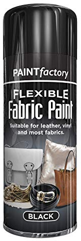 Paint Factory Fabric and Vinyl Paint Black, 200 ml
