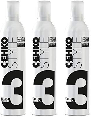C:EHKO Style Styling Mousse Diamond - Espuma fijadora (400 ml, 3 unidades)