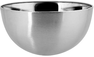 GALICJA Edelstahl Schüssel Satin – Salatschüssel – Bowl Schüssel – Salatschüssel Groβ – Salad Bowl – Schüssel Edelstahl – Edelstahl Schale – Groβe Salatschüssel – 15cm