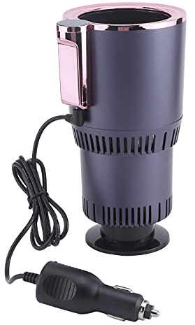Warmer Cooler Portavasos,Portavasos Universal Inteligente para Automóvil,Enfriador de Bebidas Calentador de Café,con Cargador de Coche,para Fuente de Alimentación Montada en Vehículo,Adaptador Pa