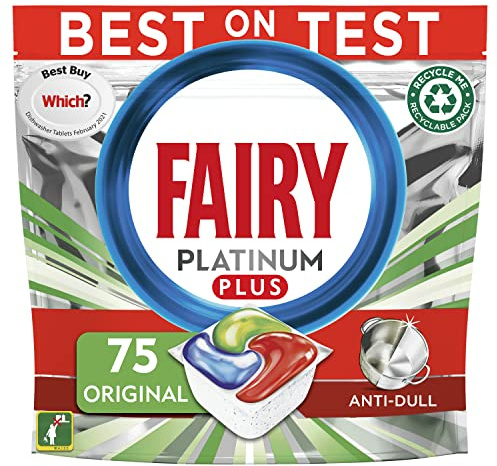 Fairy Platinum Plus All in One Spülmaschinentabs Regular, 75 Tabletten